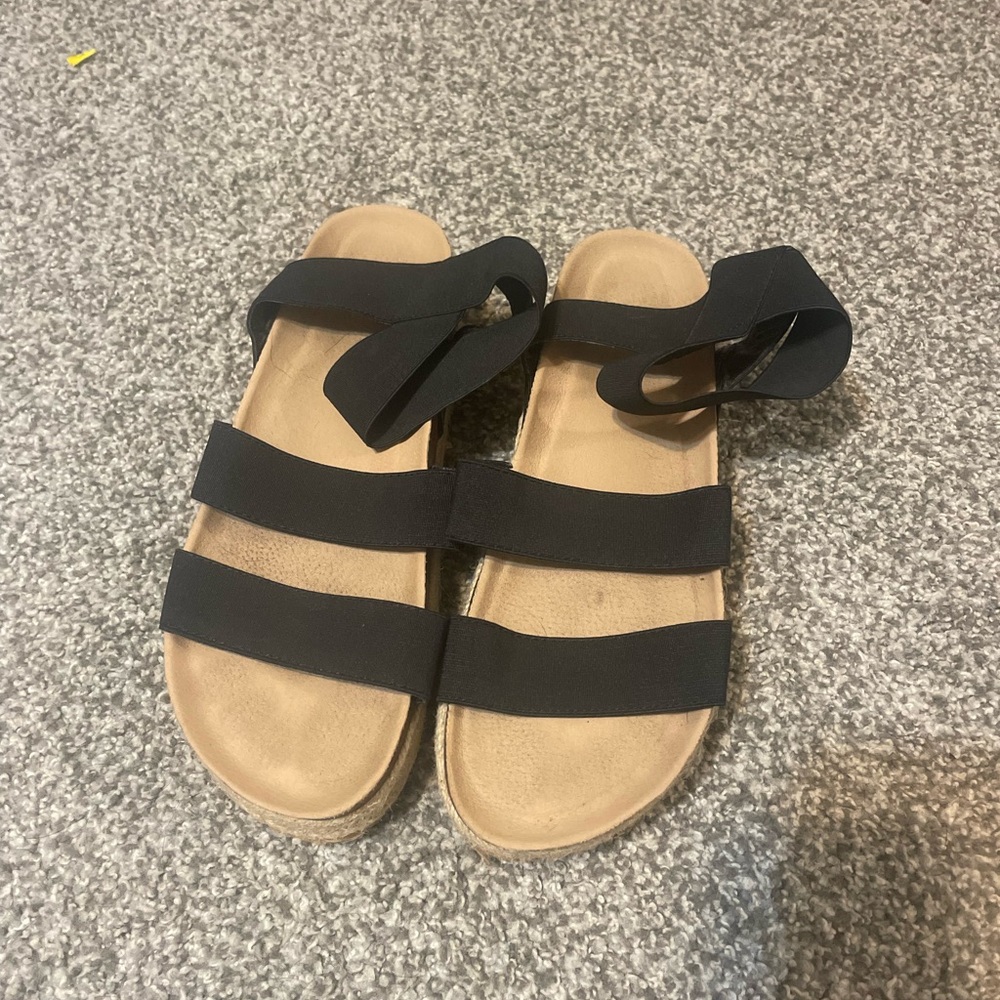 Black Strappy Sandals